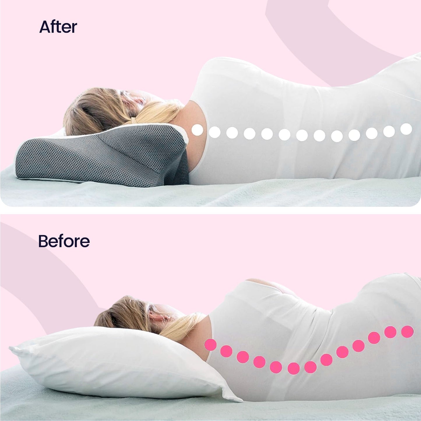 Cozy Cloud Ergonomic Sleep Pillow