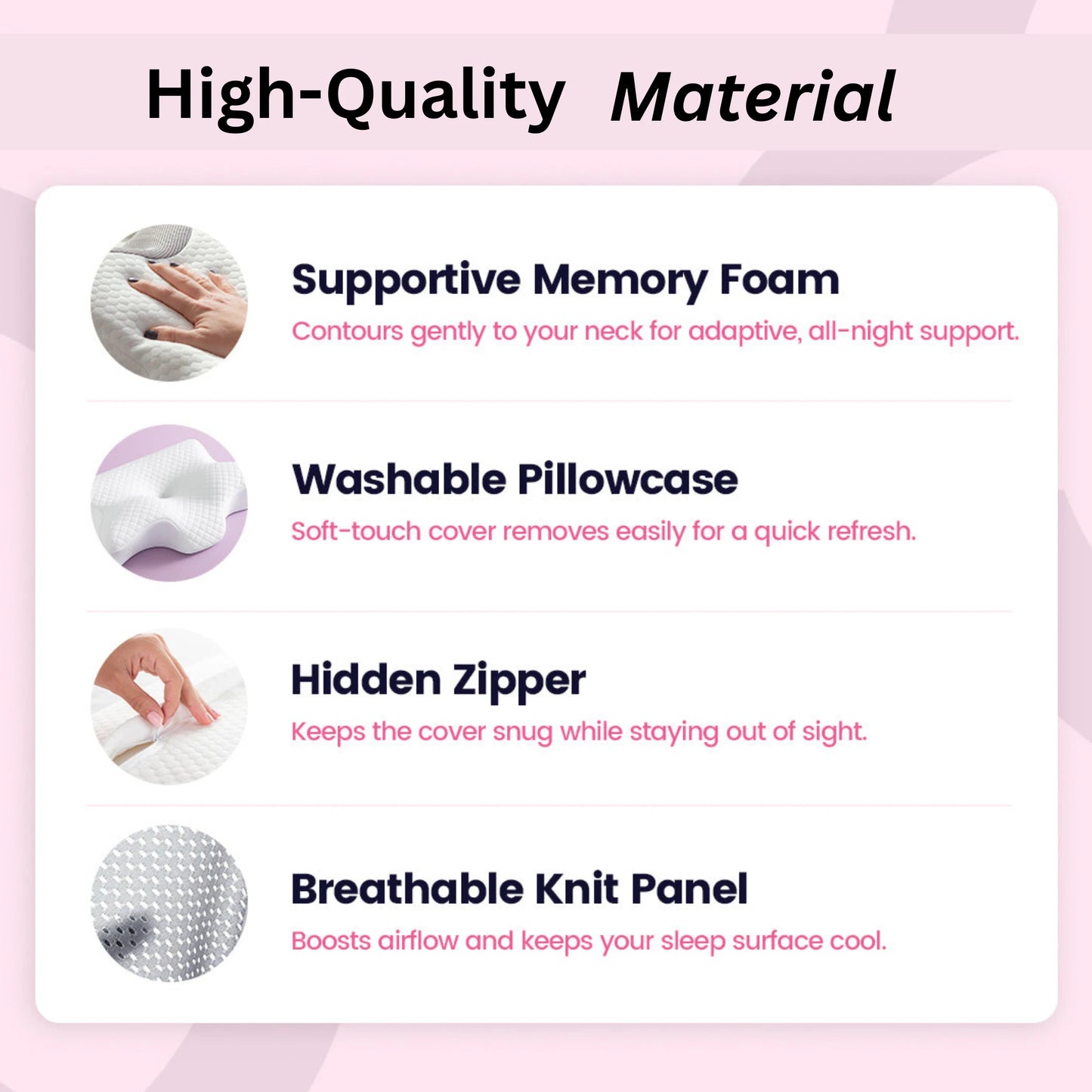 Cozy Cloud Ergonomic Sleep Pillow