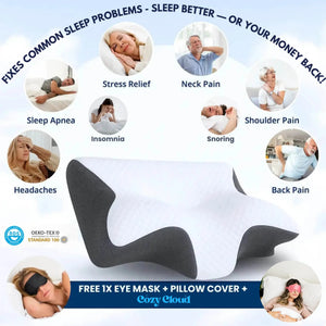 Cozy Cloud Ergonomic Sleep Pillow